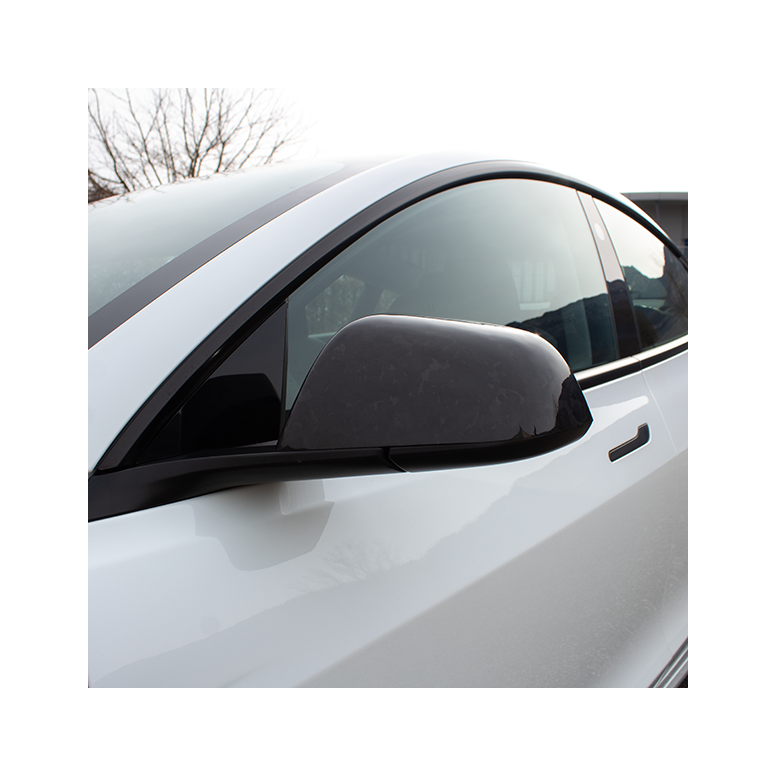 Hiiliset peilikorkit - Tesla Model 3
