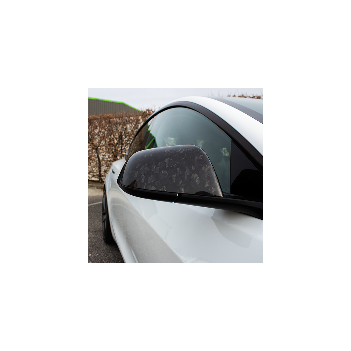 Carbon Rearview Mirror Cover - Tesla Model 3