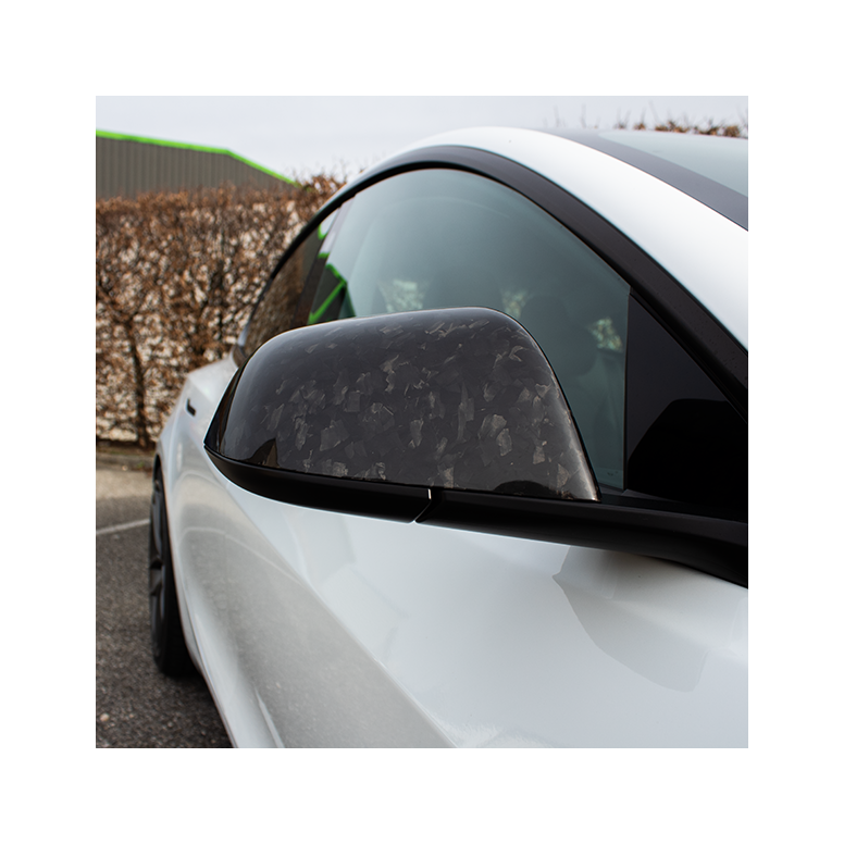 Carbon Rearview Mirror Cover - Tesla Model 3