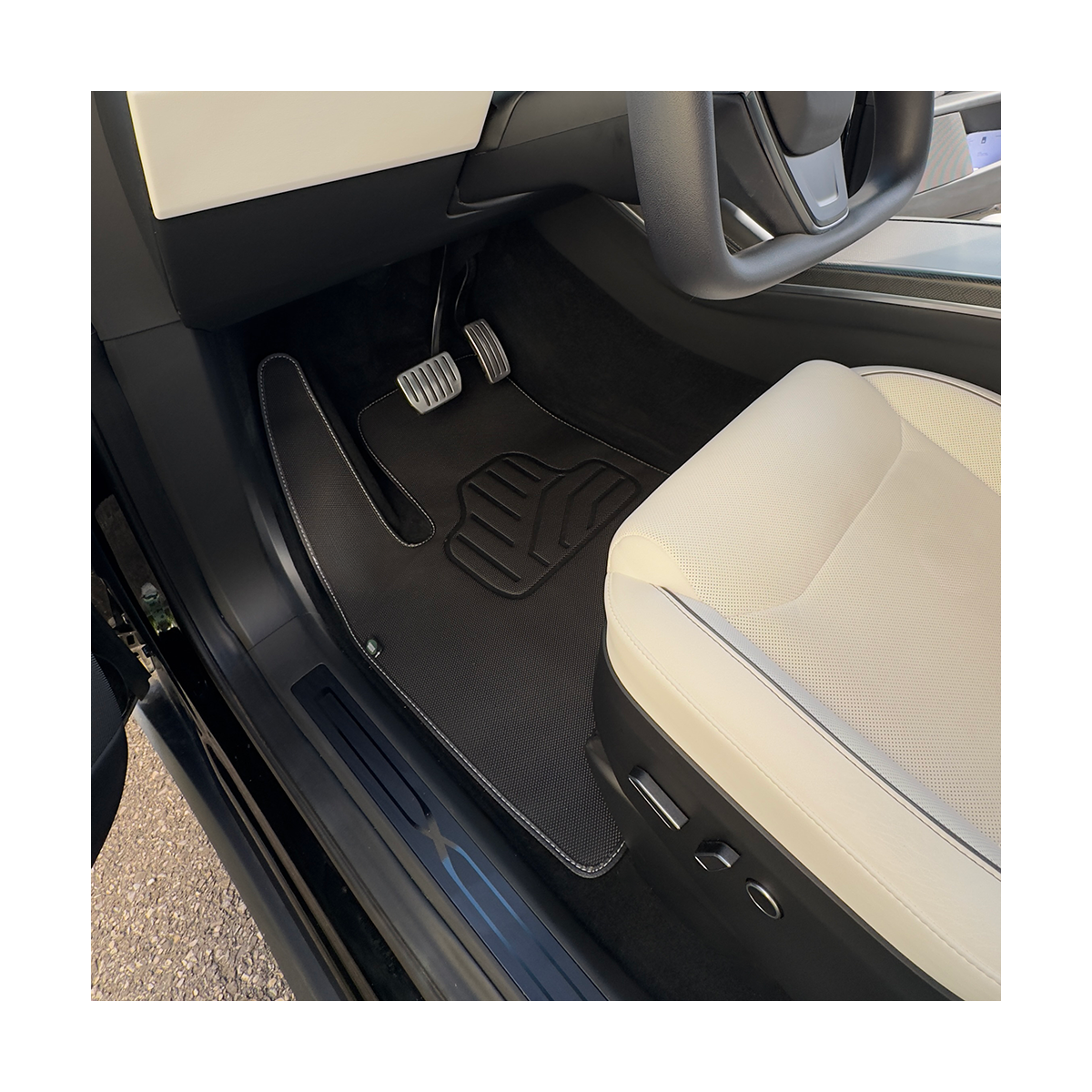 Tappetini in PVC per interni per Tesla Model X LR e Plaid 2022+