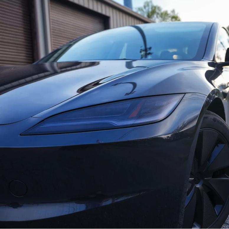 Folia PPF ochronna i przyciemniająca na reflektory i światła przeciwmgielne - Tesla Model 3 i Y