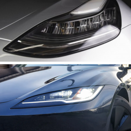Protecție și nuanțare PPF pentru faruri și proiectoare de ceață - Tesla Model 3 și Y