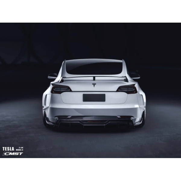 Diffusore posteriore in carbonio CMST® V5 - Tesla Model 3