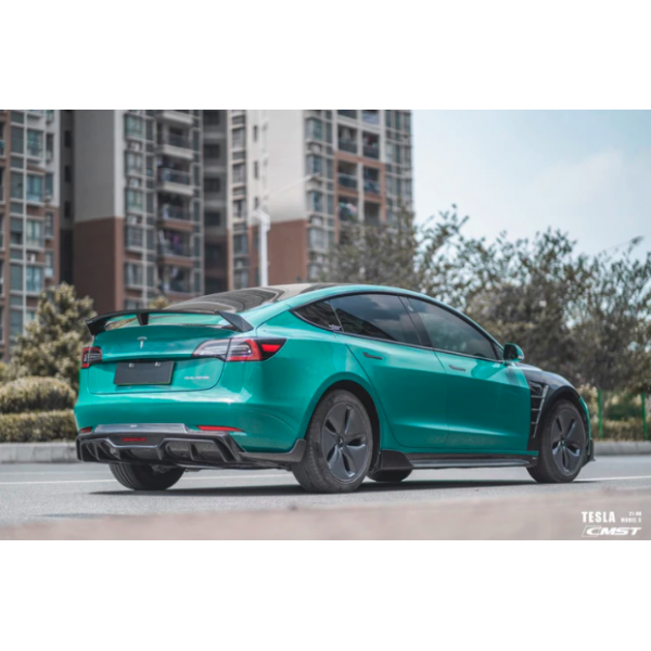 Diffusore posteriore in carbonio CMST® V5 - Tesla Model 3