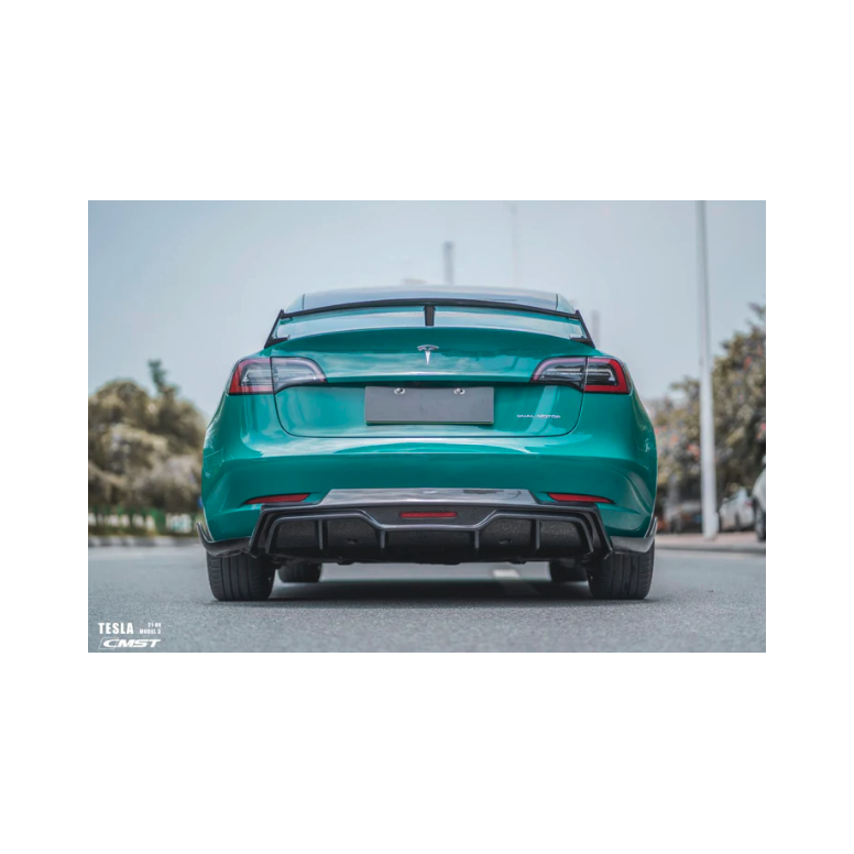 Bagdiffusor i kulfiber CMST® V5 - Tesla Model 3