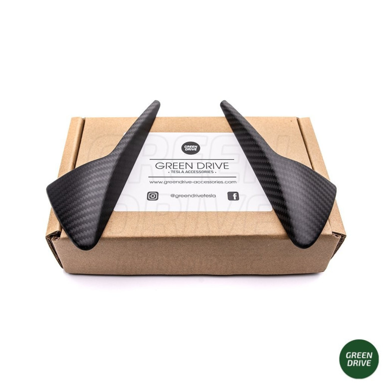 Sidekamerabeskyttelse i kulfiber til Tesla Model S, X, 3 frem til 2020