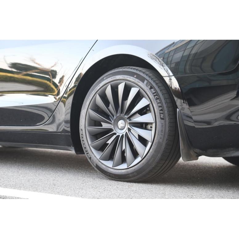 Set van 4 18" wieldoppen in turbine-stijl voor Tesla Model 3 Highland 2024+