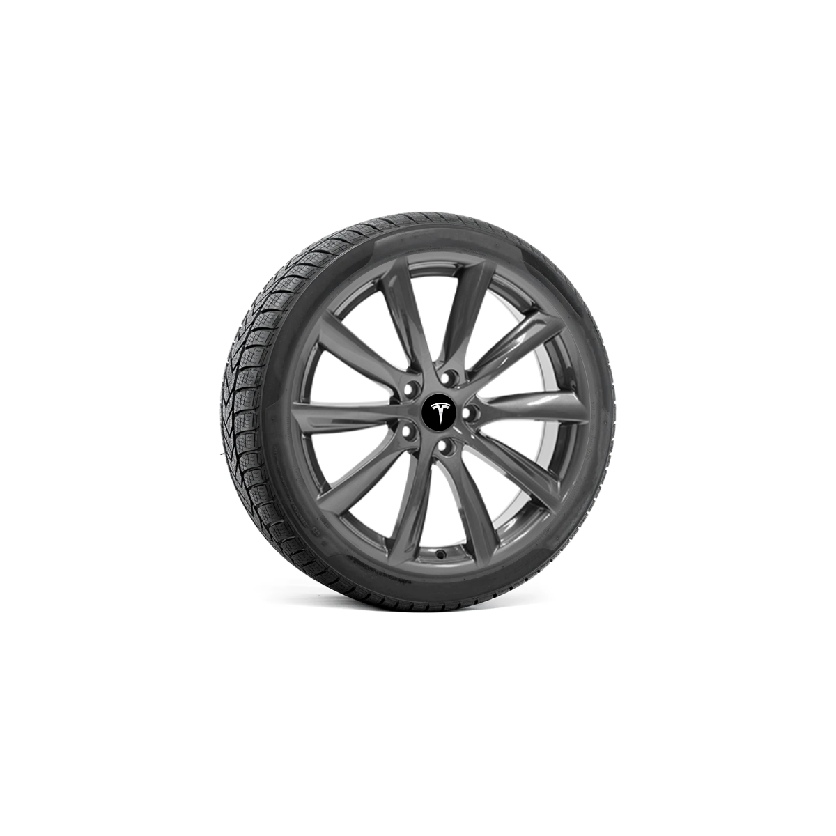 Roues complètes hiver pour Tesla Model Y - Jantes turbine avec pneus (Lot de 4)