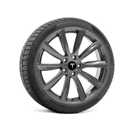 Kompletné zimné kolesá pre Tesla Model 3 – disky typu „turbine“ s pneumatikami (sada 4 ks)
