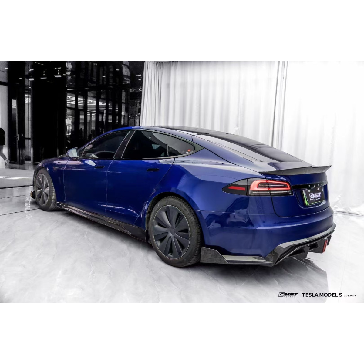 CMST Tesla Model S Koolstofrooster ® voor LR & Plaid 2021+