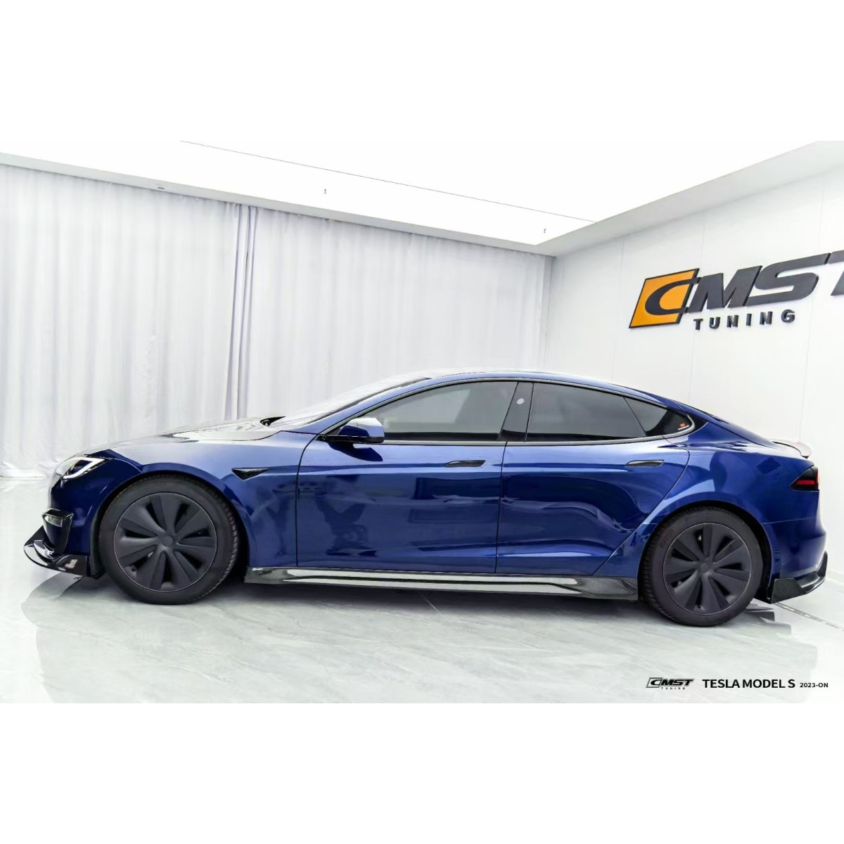 CMST® sideskørter i kulfiber til Tesla Model S LR & Plaid 2021+