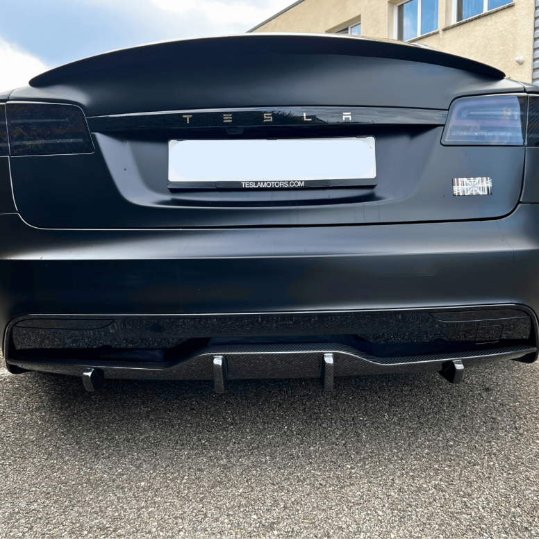 Kulfiberdiffusor DynoTec ElementX® til Tesla Model S LR & Plaid 2022+