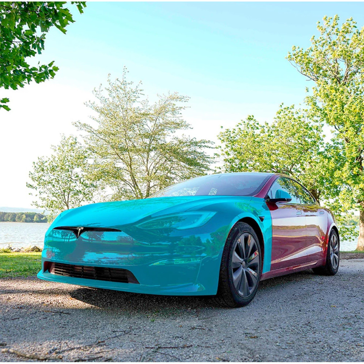 Πλήρης μπροστινή προστασία PPF για Tesla Model S 2022+