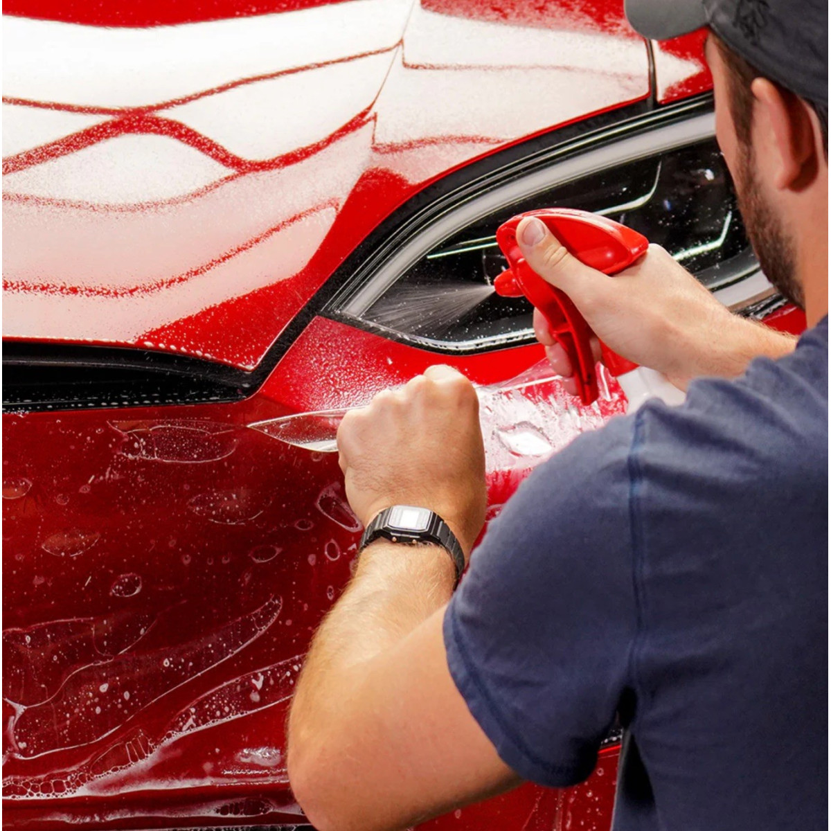 Πλήρης μπροστινή προστασία PPF για Tesla Model S 2022+