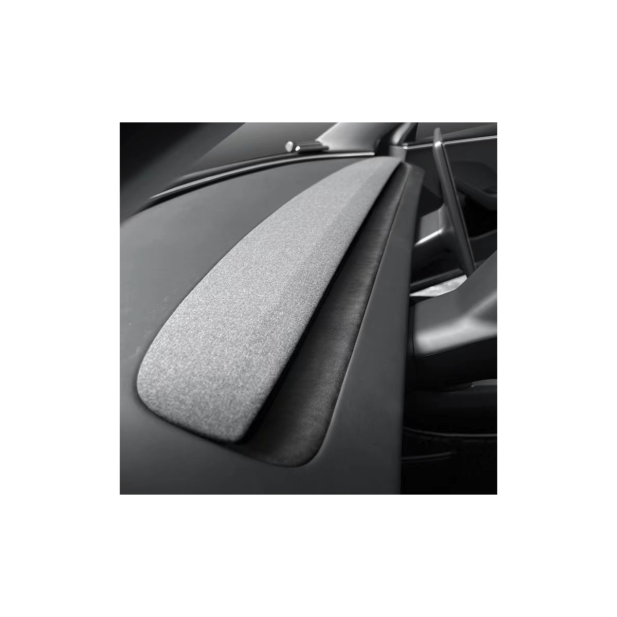 Ægte Alcantara®-instrumentbrætindsats til Tesla Model 3 2024+ og Model Y 2025+