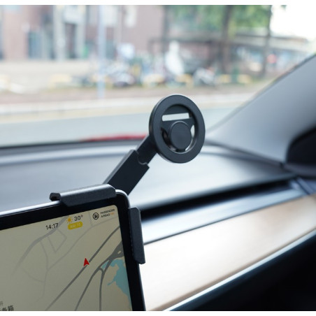 Uchwyt na telefon w rogu ekranu z regulowanym ramieniem do Tesla Model 3 i Model Y