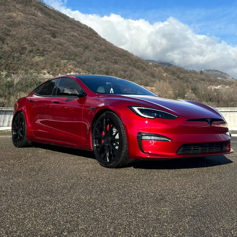 Tesla Model S Plaid Przednie karbonowe światło przeciwmgielne dla LR i 2022+