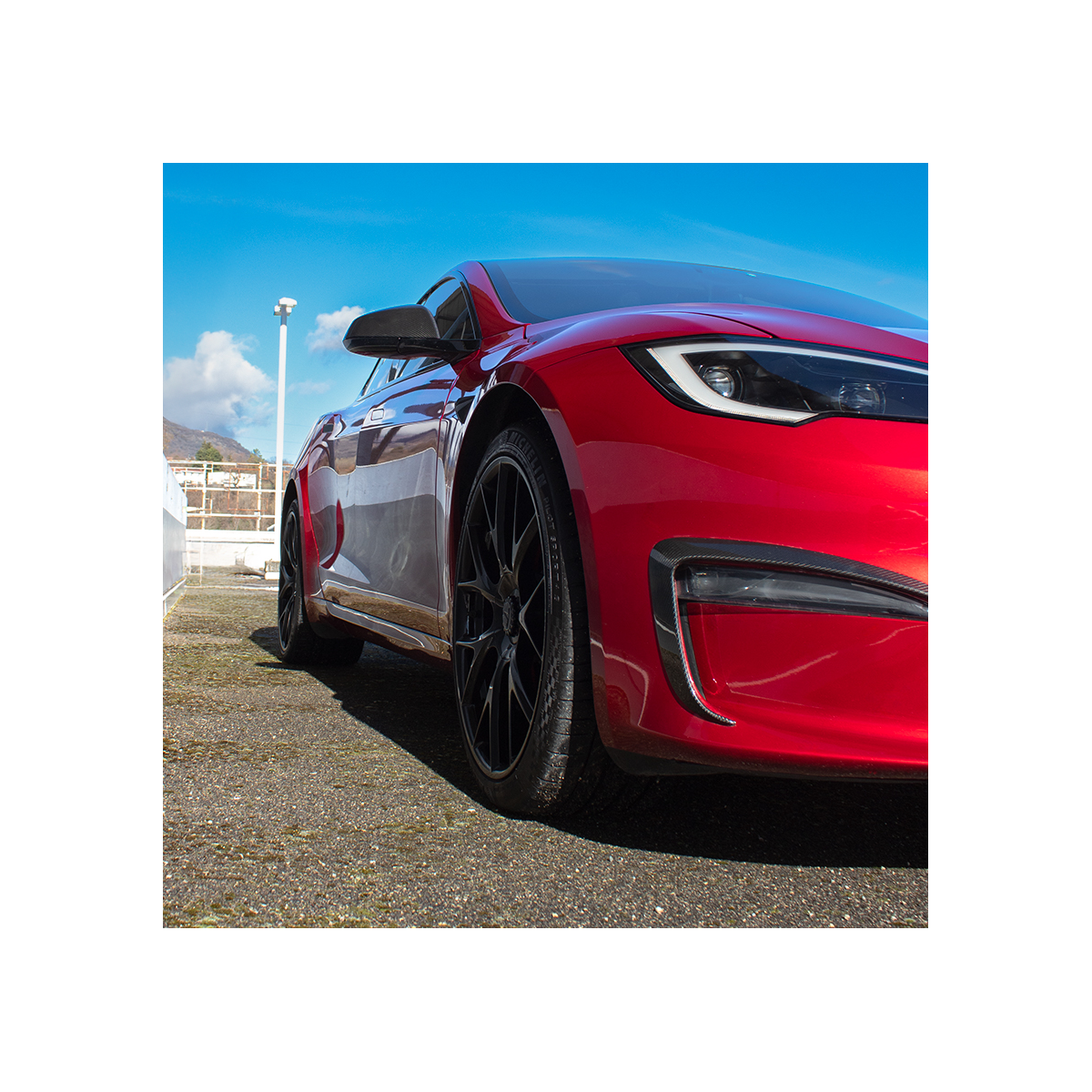 Fog Light Carbon Front für Tesla Model S LR & Plaid 2022+