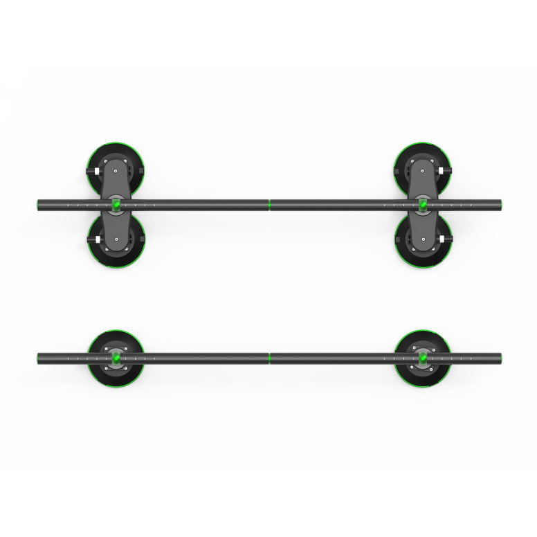 Barras de tejadilho dobráveis TreeFrog com ventosas para Tesla Model 3, Y, S e X