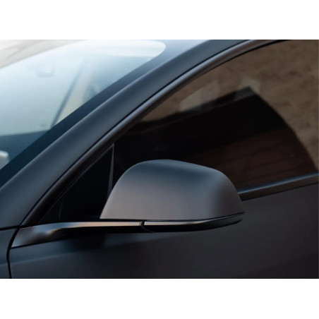 2 kpl mattamustaa muovista peilin suojusta Tesla Model 3 ja Model Y