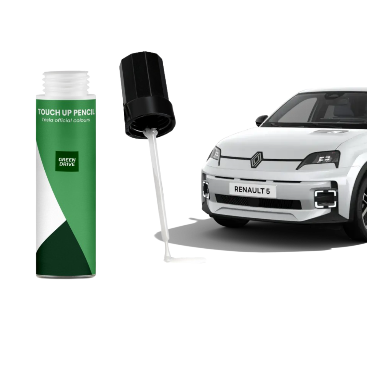 Rotulador de retoque para el Renault R5 eléctrico para carrocería