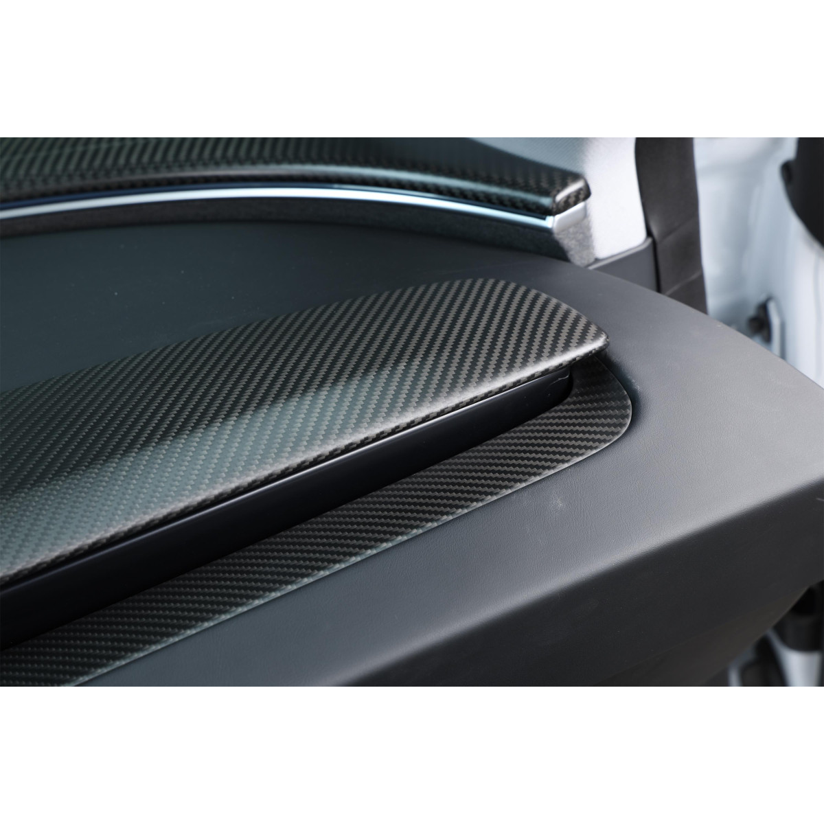 Inserto de salpicadero de carbono para Tesla Model 3 e Y