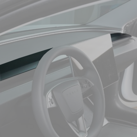 Inserto de salpicadero de carbono para Tesla Model 3 e Y