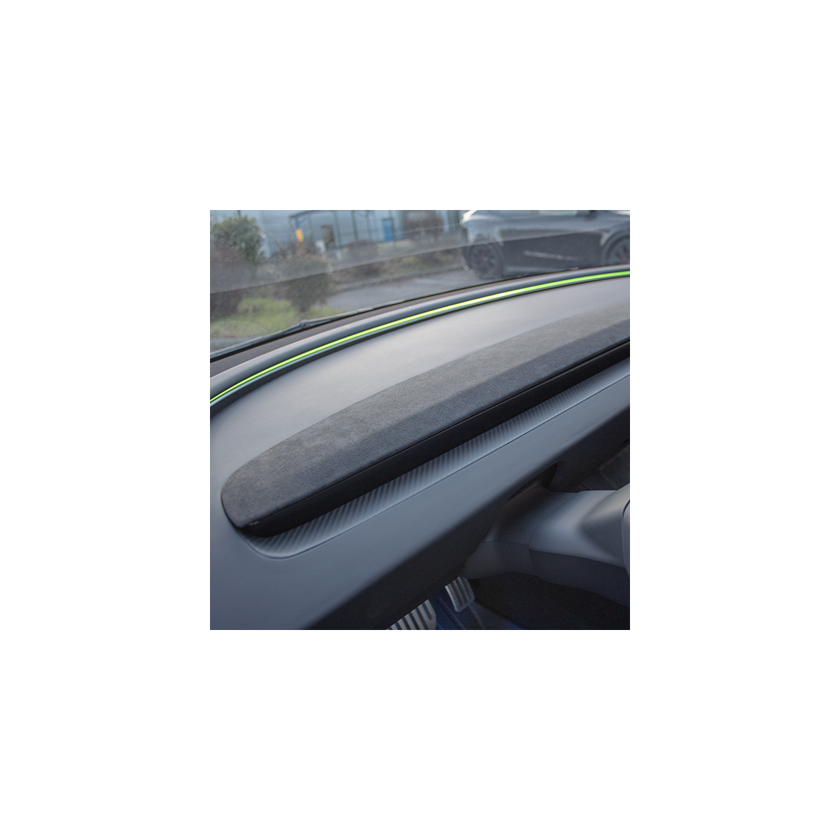 Inserto de salpicadero de carbono para Tesla Model 3 Highland 2024+ y Model Y Juniper 2025+