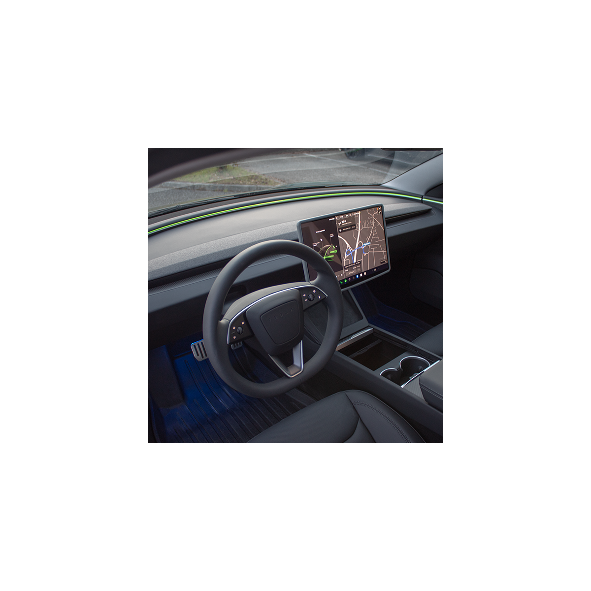 Inserto per cruscotto in carbonio per Tesla Model 3 Highland 2024+ e Model Y Juniper 2025+