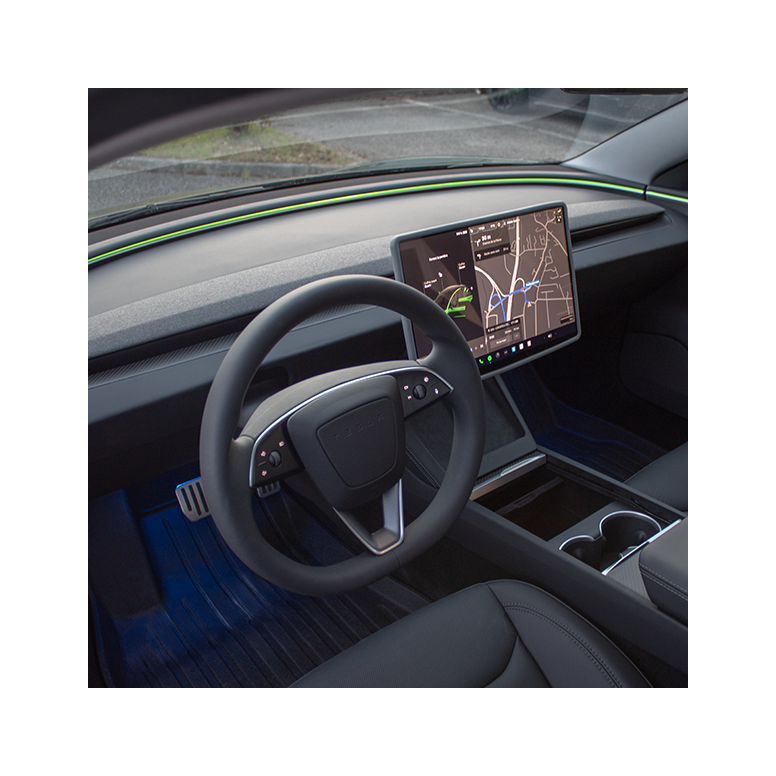 Inserto per cruscotto in carbonio per Tesla Model 3 Highland 2024+ e Model Y Juniper 2025+