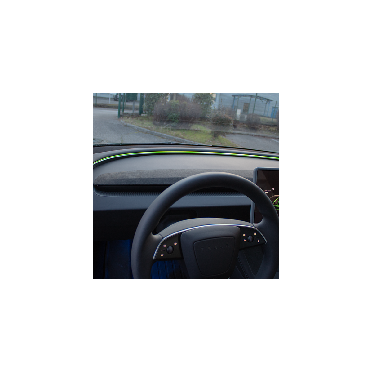 Carbon dashboardinzetstuk voor Tesla Model 3 Highland 2024+ en Model Y Juniper 2025+