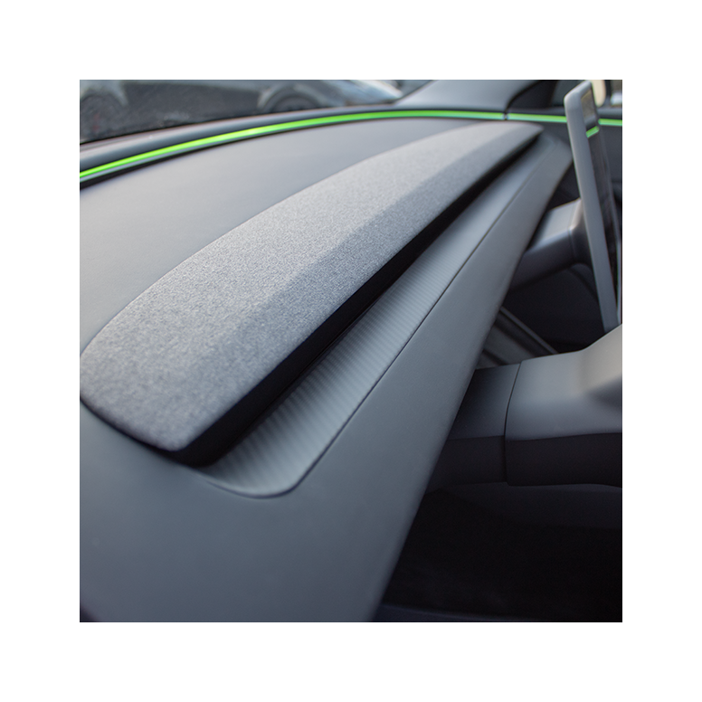 Inserção de carbono no painel de instrumentos para Tesla Model 3 Highland 2024+ e Model Y Juniper 2025+