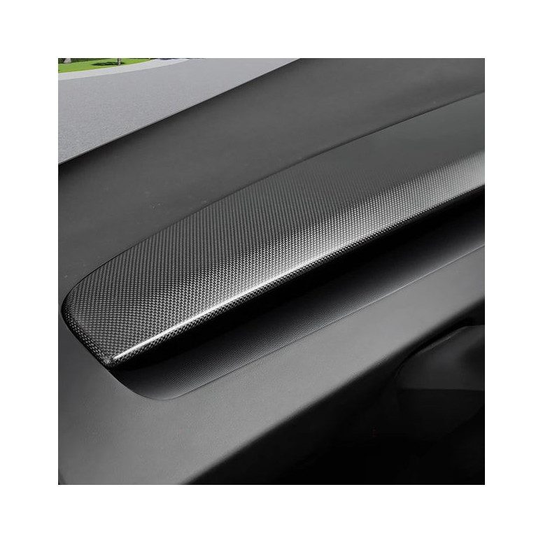 Ταμπλό από ανθρακονήματα "Plain Weave" για Tesla Model 3 Highland 2024+ και Model Y Juniper 2025+