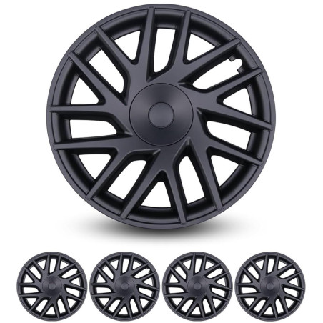 Set di 4 copricerchi Photon nero opaco da 18" per Tesla Model 3 Highland 2024+