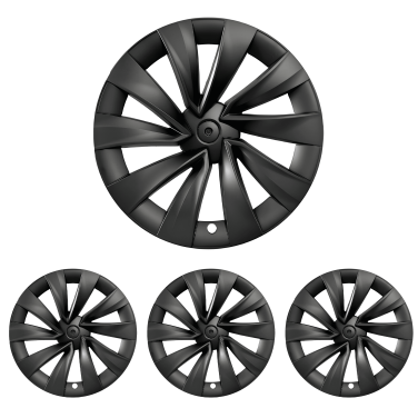 Lot de 4 enjoliveurs style Helix 19 pouces pour Tesla Model Y Juniper 2025+
