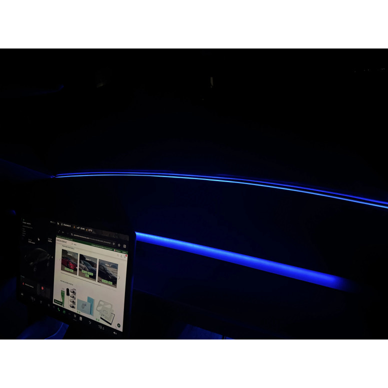 Kit éclairage tableau de bord pour Tesla Model 3 2019-2023 et Model Y 2022-2024