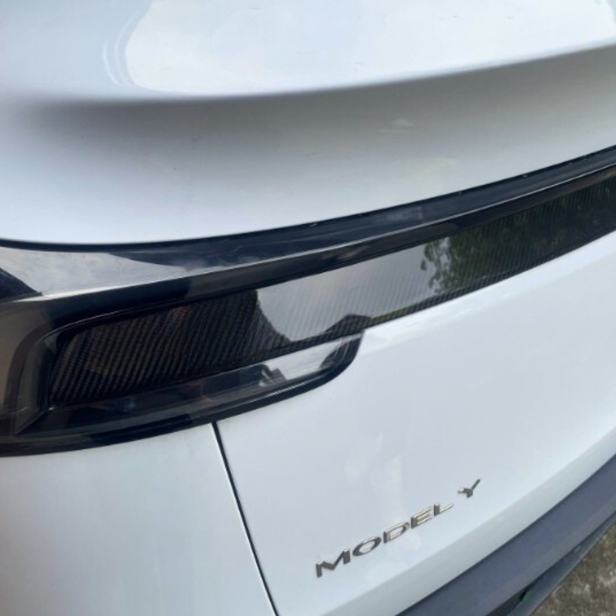 Stamskena i kolfiber för Tesla Model Y Juniper 2025+