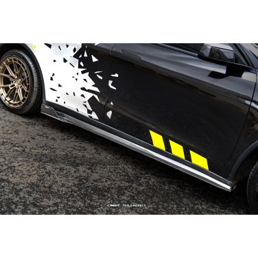 Jupes latérales en carbone CMST V1 pour Tesla Model Y 2025+