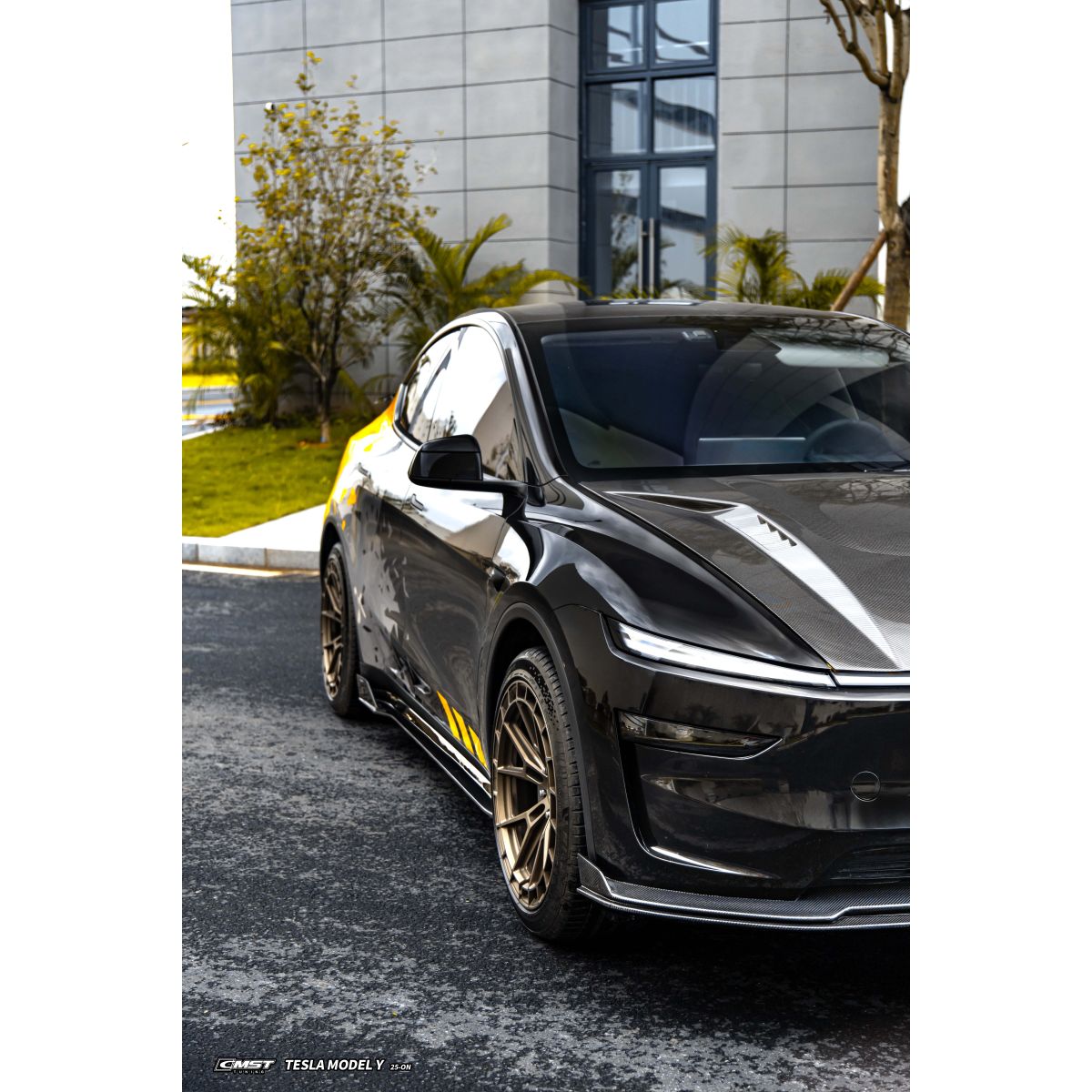 Jupes latérales en carbone CMST V1 pour Tesla Model Y 2025+