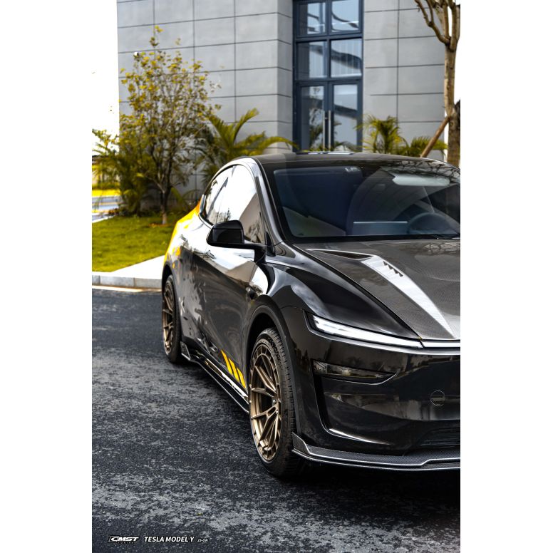 Jupes latérales en carbone CMST V1 pour Tesla Model Y 2025+
