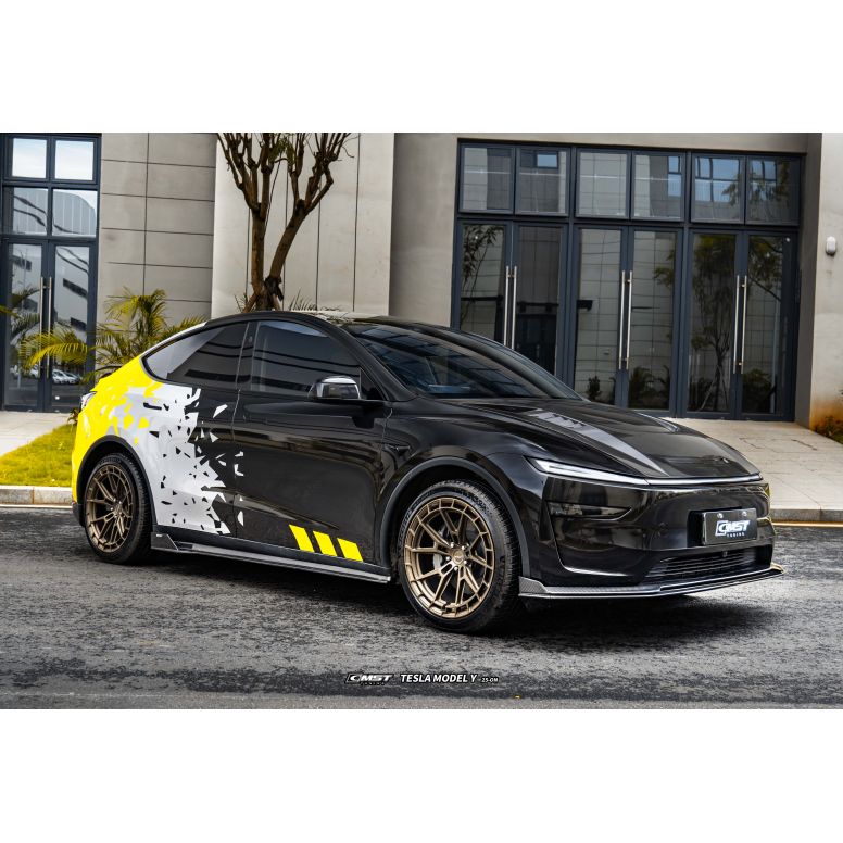 Jupes latérales en carbone CMST V1 pour Tesla Model Y 2025+