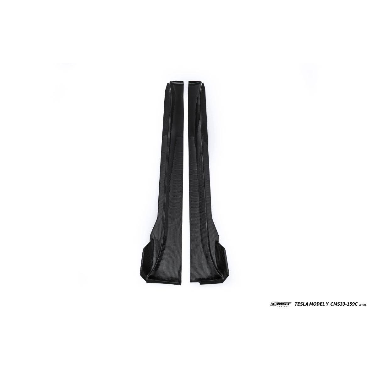 Jupes latérales en carbone CMST V1 pour Tesla Model Y 2025+