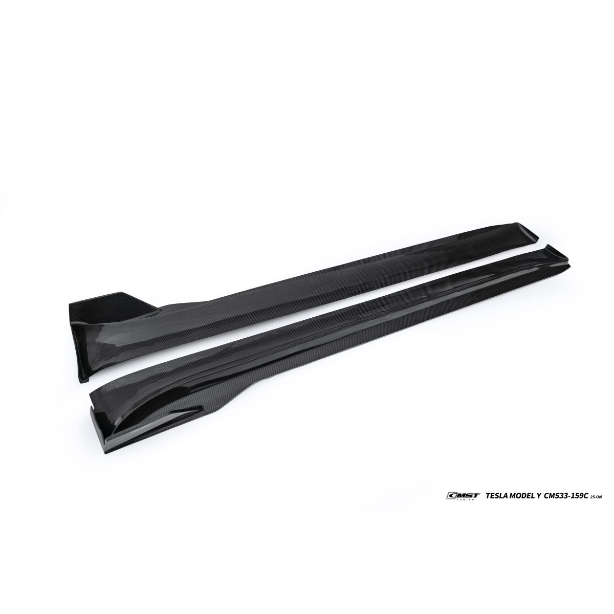 Jupes latérales en carbone CMST V1 pour Tesla Model Y 2025+