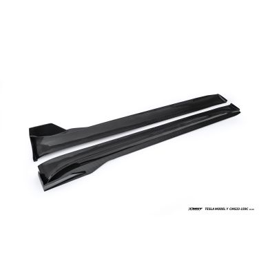 Jupes latérales en carbone CMST V1 pour Tesla Model Y 2025+