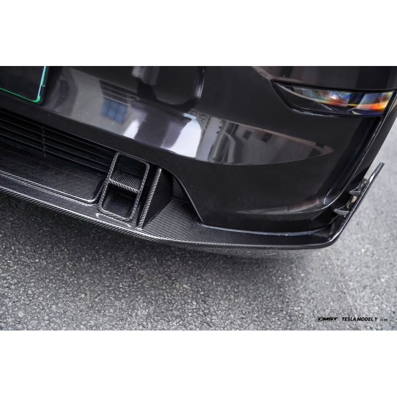 V1 lamă frontală din carbon CMST pentru Tesla Model Y Juniper 2025+