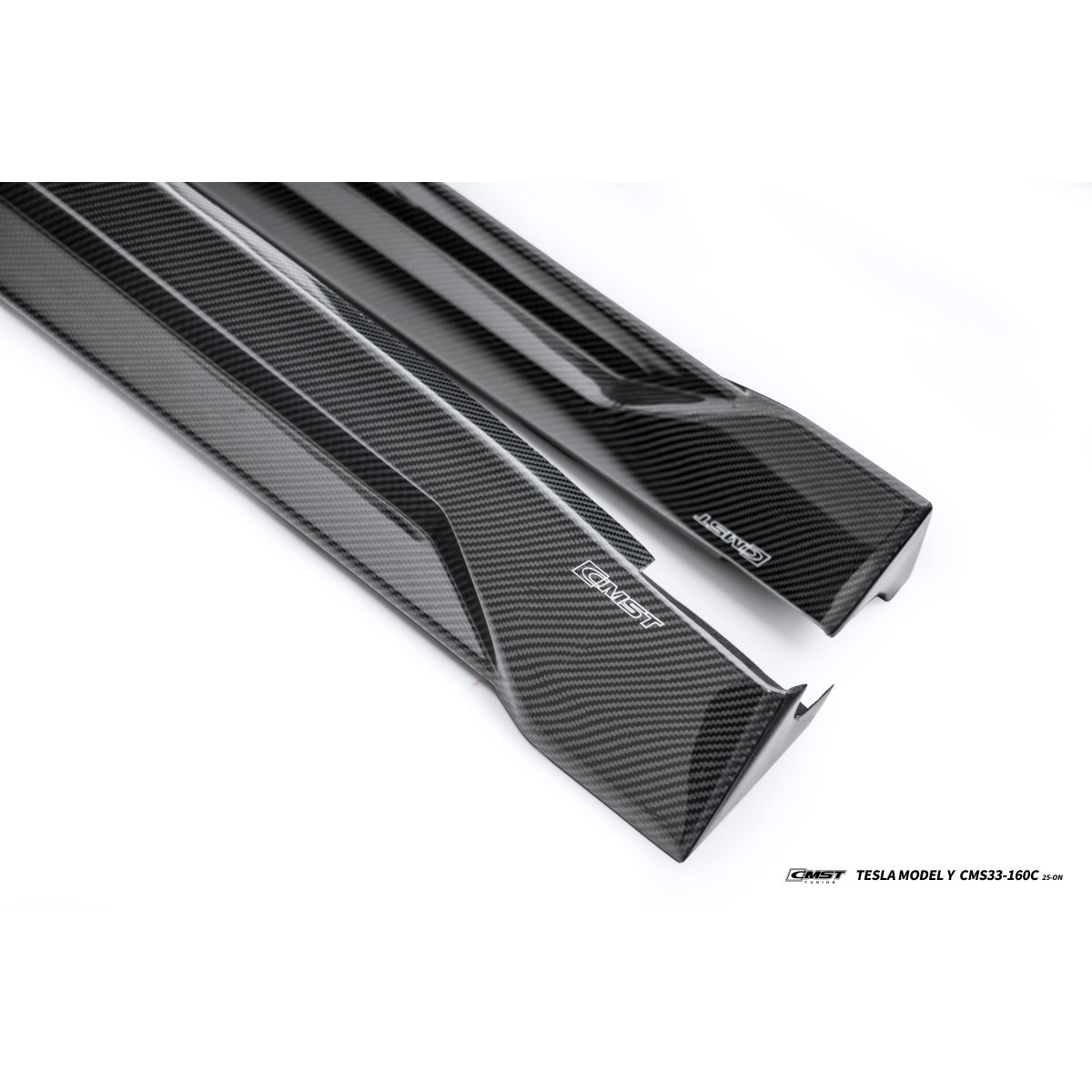 Jupes latérales en carbone CMST V2 pour Tesla Model Y Juniper 2025+