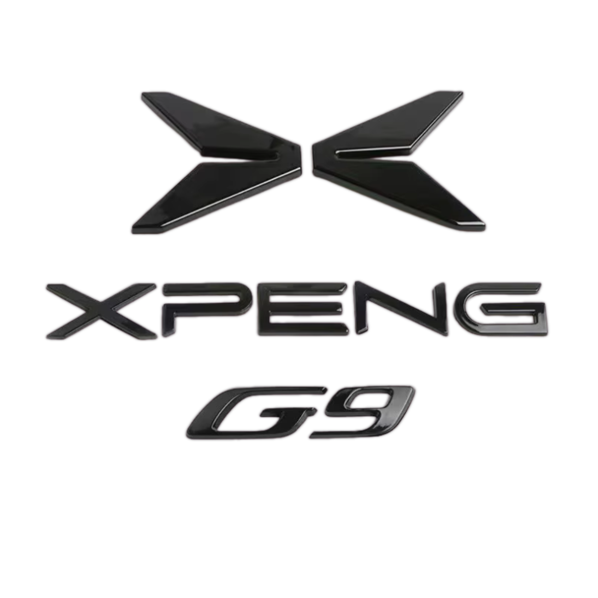Σετ 3 μαύρων ματ εξωτερικών λογότυπων για XPENG G9