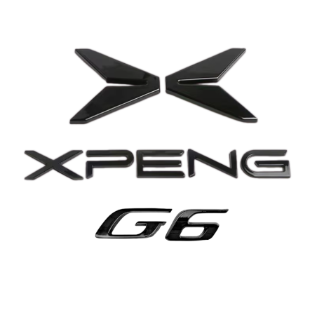 Sæt med 3 matsorte udvendige logoer til XPENG G6