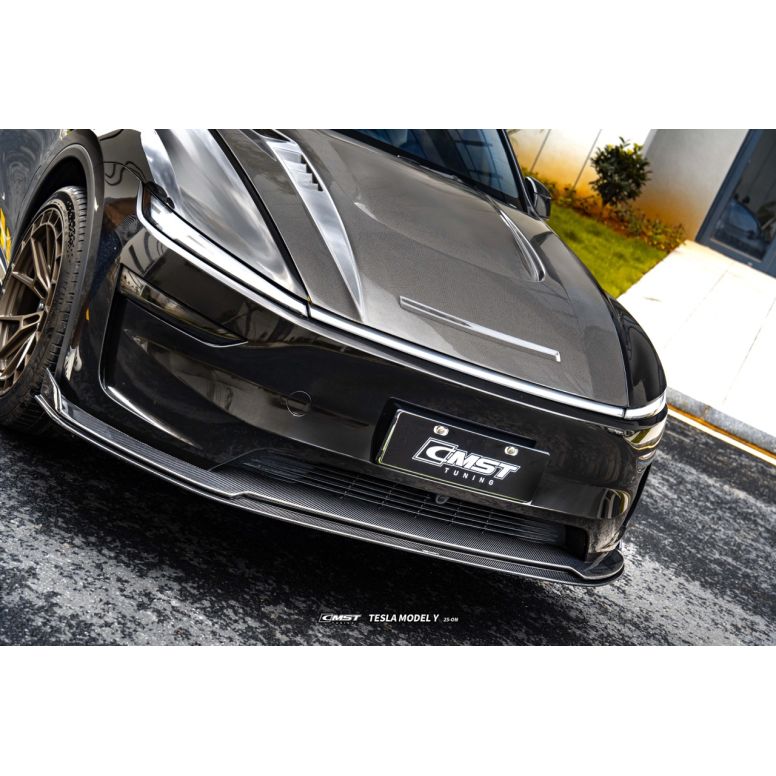 Frontblad i karbon CMST V1 for Tesla Model Y Juniper 2025+