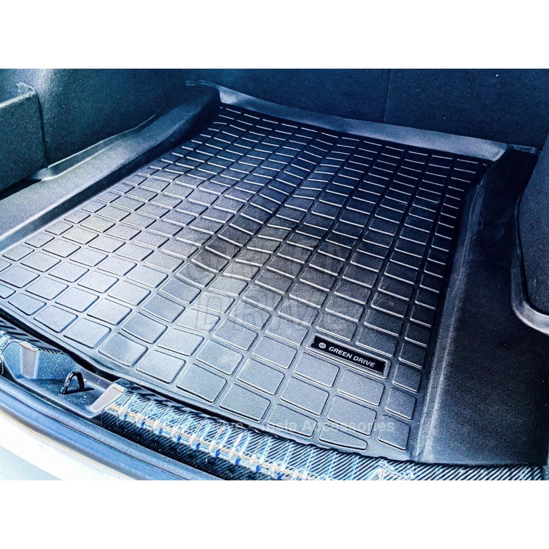 ACEOLT Tapis de coffre arrière de doublure de cargaison 3D pour Tesla Model 3 2017 2018 2019 2020 2021 tapis de sol de coffre sans odeur durable antidérapant en caoutchouc